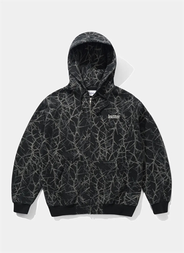 Butter Goods Thorn Camo Waffle Ziphættetrøj